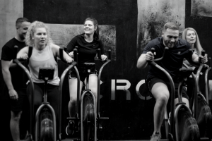 Group training on on cardio equipment