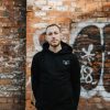 Two Birds Embroidered Black Hoodie